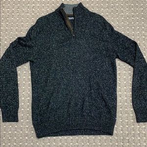 Men’s 1/4 zip black sweater